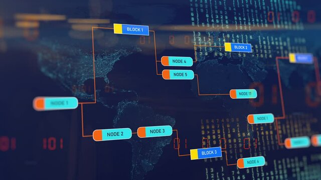 Programming code abstract technology background of software developer and Computer script flow chart showing big data connectivity. 