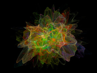 surreal futuristic digital 3d design art abstract background fractal illustration for meditation and decoration wallpaper