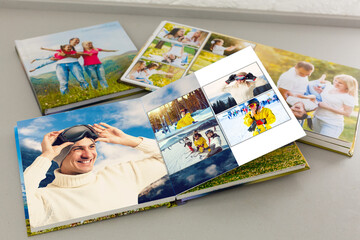 family photo album, photo books about winter holidays, Christmas