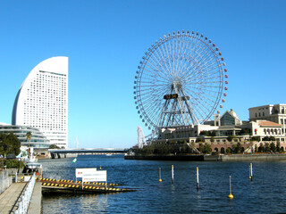 Fototapeta na wymiar 神奈川県横浜市みなとみらいの風景