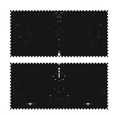 Postage stamps in grunge style. Set of textured postmarks . vector collection of vintage post marks.