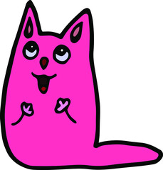 vector illustration of a cat