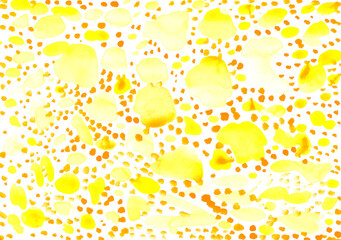 Trendy abstract watercolor yellow pattern, great design for any purposes. 