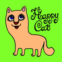 vector illustration of a cat