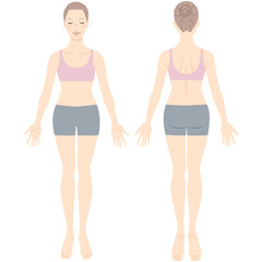 女性　美容　全身　ウェア