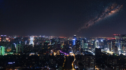 Obraz premium View from the Western pearl at night Chengdu