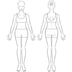 女性　美容　全身　ウェア