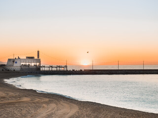 Obraz premium Sunrise in the beach