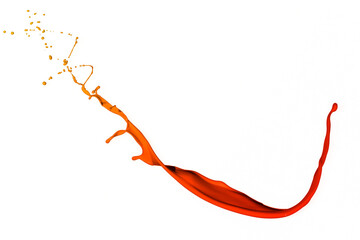 colorful paint splash isolated on white background