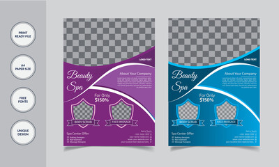 Spa & Beauty Flyer Design Template