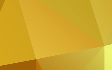 Modern (Golden) Polygonal shapes background, low poly triangles mosaic, golden or gold crystals backdrop, vector design wallpaper. High technology and luxury concept.