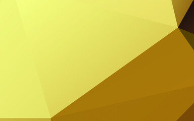 Modern (Golden) Polygonal shapes background, low poly triangles mosaic, golden or gold crystals backdrop, vector design wallpaper. High technology and luxury concept.