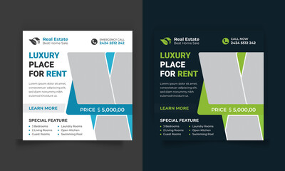 Real estate Business Social media banner Design or Real estate Web banner Design for Real estate business.