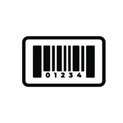 Barcode Icon Vector Logo Template 