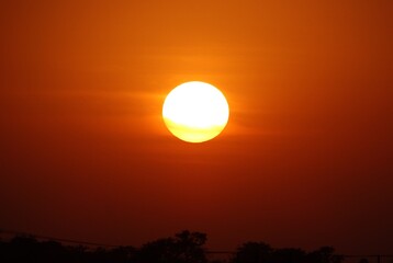 Obraz premium beautiful sunset in the sky