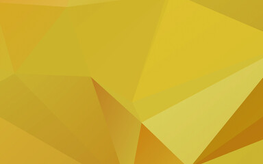 Modern (Golden) Polygonal shapes background, low poly triangles mosaic, golden or gold crystals backdrop, vector design wallpaper. High technology and luxury concept.