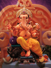 Indian god ganesha festival home decoration