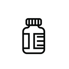 Capsule Bottle Icon Vector Logo Template