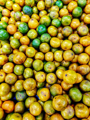 Many fresh Honeysuckle orange. Put up for sale on the market.