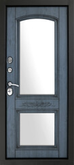 Fototapeta na wymiar Entrance door (Interior wooden door) isolated on white background