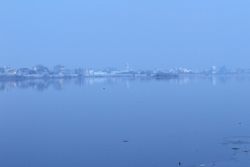 Bhalswa lake in North West Delhi, India