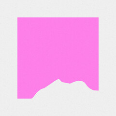 Aquamarine color Mountains rocks silhouette art logo design illustration