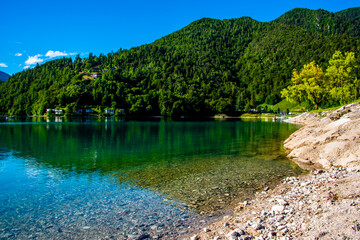 Fototapeta na wymiar the lake in the mountains three