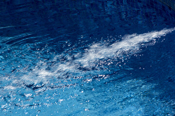 stream of purified water in the pool