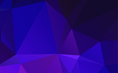 Obraz premium Abstract polygonal blue and purple background . Polygonal Space background with nebula and stars. Vector illustration for poster design. High technology, milky way concept. 