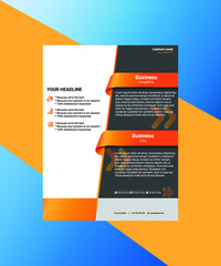 modern design template business flyer design