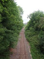 Fototapeta na wymiar view of train track