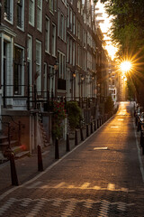 Fototapeta na wymiar The morning vibes of Amsterdam