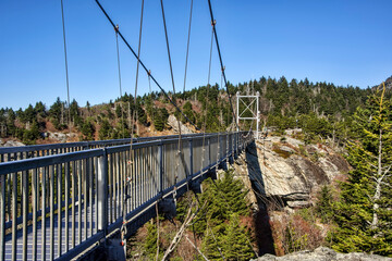 Swinging Bridge at Grandfather Mountain, NC