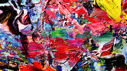Colorful abstract background wallpaper. Modern motif visual art.  Mixtures of oil paint. Trendy...