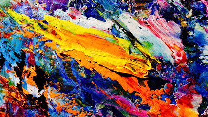Colorful abstract background wallpaper. Modern motif visual art.  Mixtures of oil paint. Trendy...