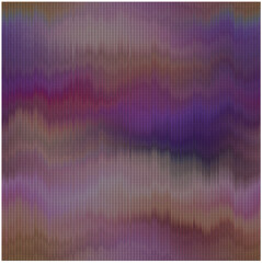 Blurry woven watercolor tie dye knit texture background. Wavy irregular bleeding marl ink seamless pattern. Rainbow ombre distorted all over print. Variegated dripping fabric effect backdrop. © Limolida Studio