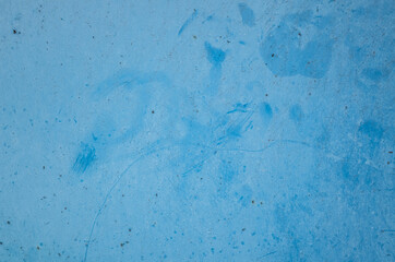 rusty metal dirty wall in blue color