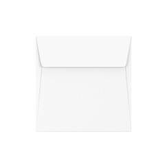 Blank paper square envelope mockup