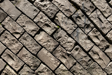 gray brick wall