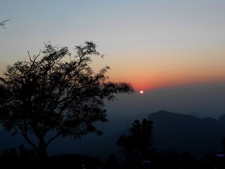 A beautiful sunset view from the hills