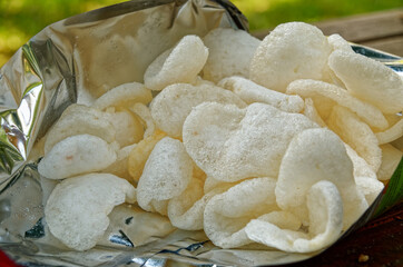 fresh baked shrimp potato chips