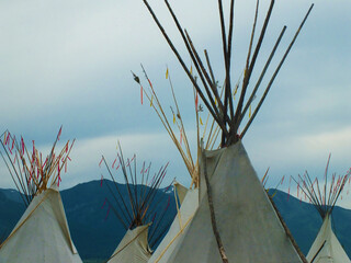 native american indian tent