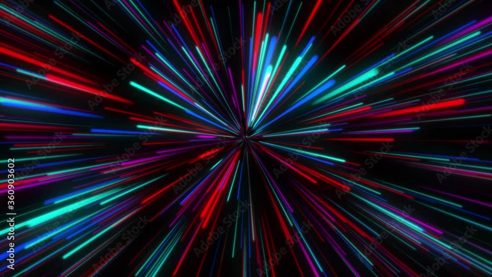 Poster 4k animated abstract color background of colored lines