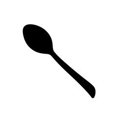 Spoon for serving the table. Vector image.