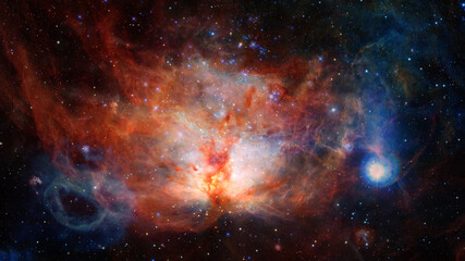 Outer space background. Elements of this image furnished by NASA