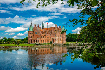 Egeskov castle in the Denmark