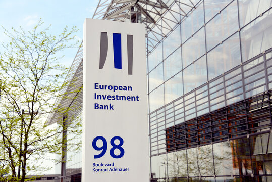 Luxembourg / Luxembourg - May 11, 2012: EIB, European Investment Bank in Luxembourg - EIB is a publicly owned international financial institution, its shareholders are the EU member states