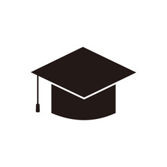 graduation hat icon vector illustration sign