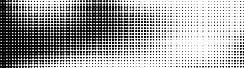 Gradient halftone. Abstract gradient background of black dots. Halftone wave. Vector illustration.