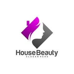 Home Beauty Logo Design Template, vector illustration, icon symbol, creative design